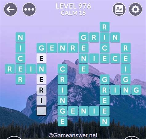 Wordscapes Level 976 Answers [ + Bonus Words ].